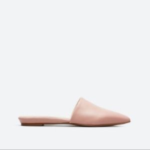 Everlane blush pink leather slides sz 9.5